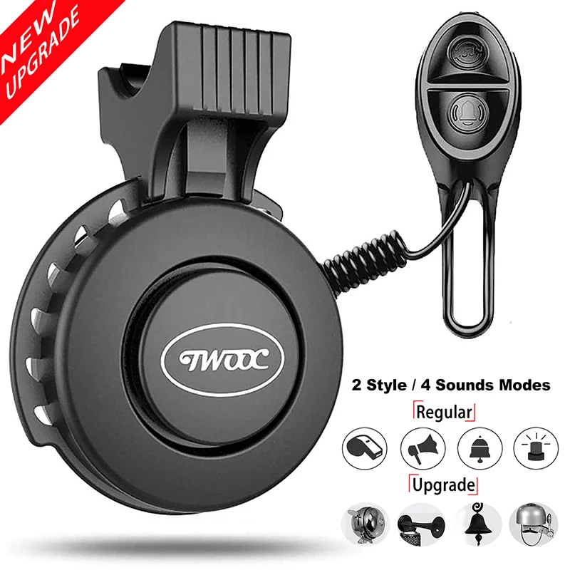 

Four Modes Bike Electric Bell USB Charged Mini Electric High Decibel Waterproof Bicycle Horn Multicolor Bicycle Accessories