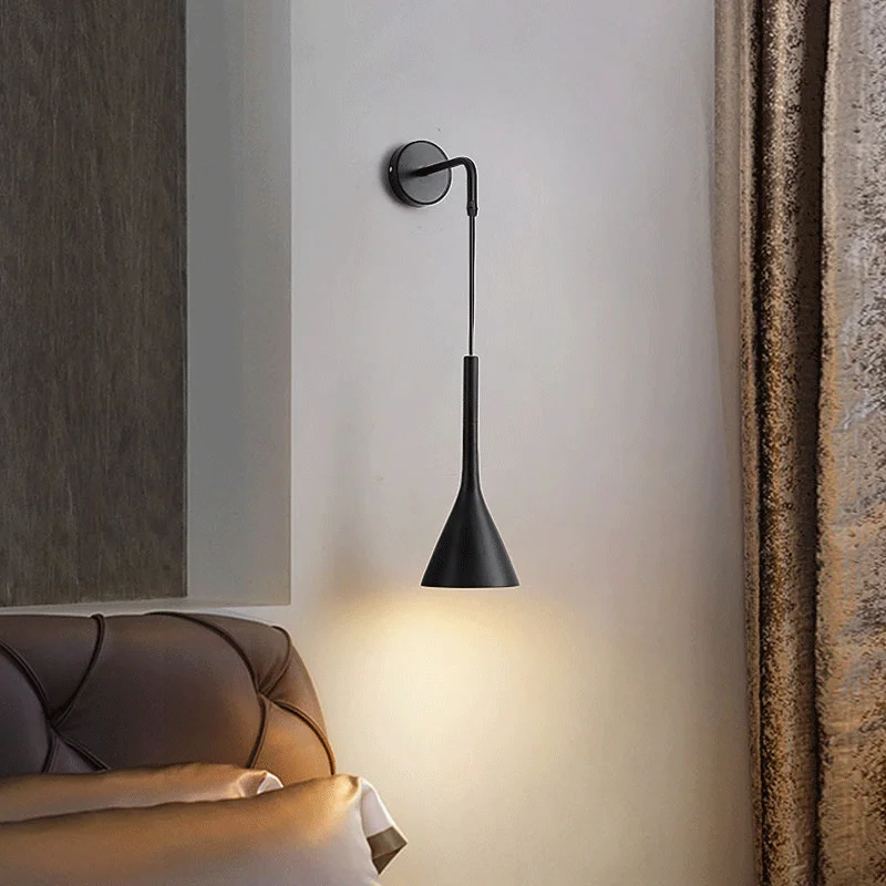 Прикроватная настенная лампа для спальни в скандинавском стиле современный