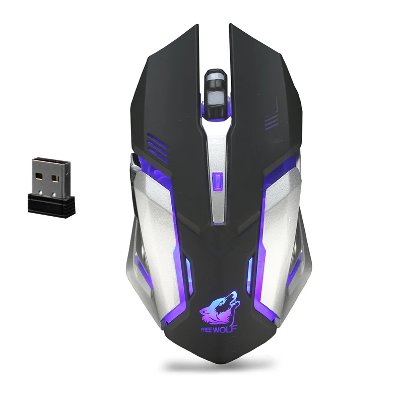 

Mouse New 2.4GHz Wireless Mouse Rechargeable Silent USB Optical Ergonomic Gaming Mini Micefor for Computer Overwatch Pubg Dota 2