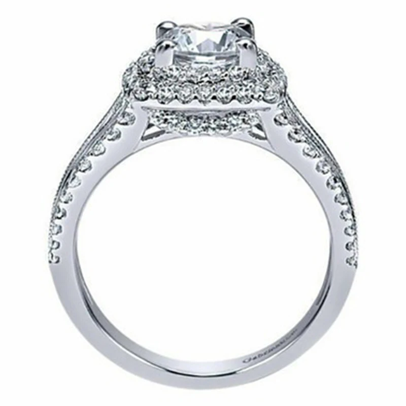 

Charm Women Ring Simple Crystal Rhinestones Ring For Women Anniversary Wedding Band Party Girl Gift