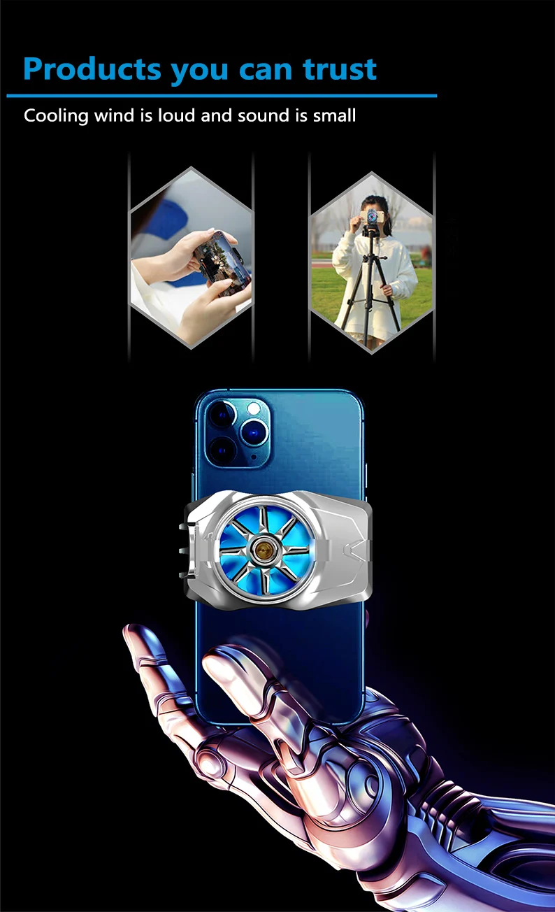 Портативный радиатор для сотового телефона встроенный охлаждающий инструмент