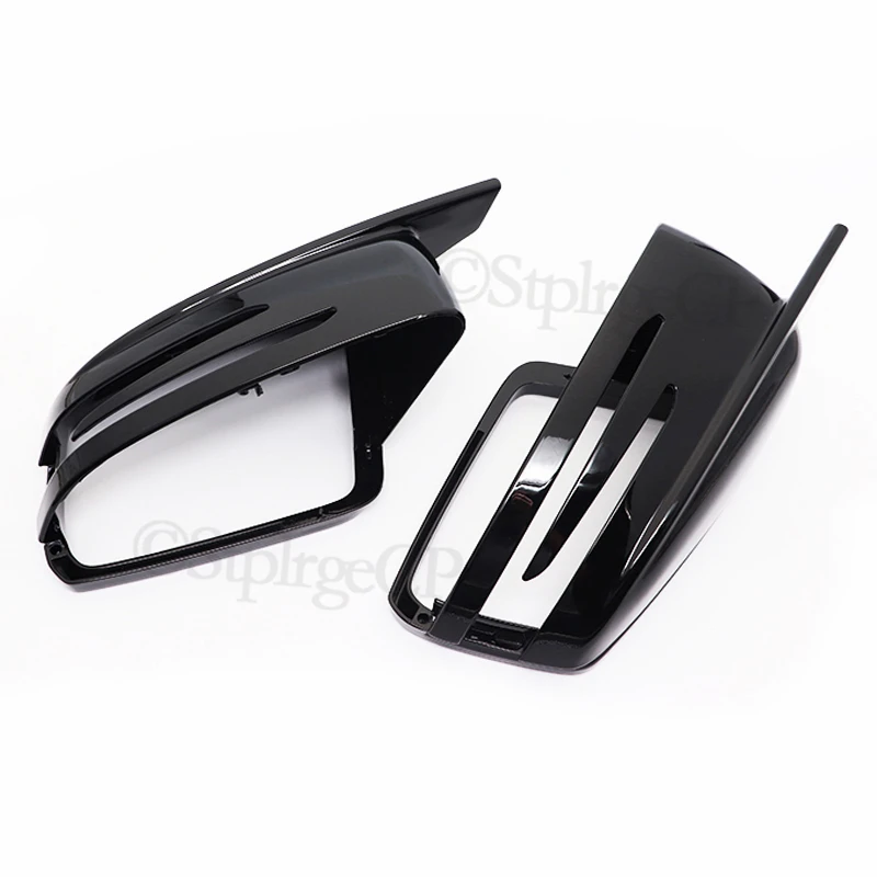 Черные боковые зеркальные крышки для Mercedes-Benz C класса W204 2008-2013 C180 C200 C250 C300 C350 C400 C43