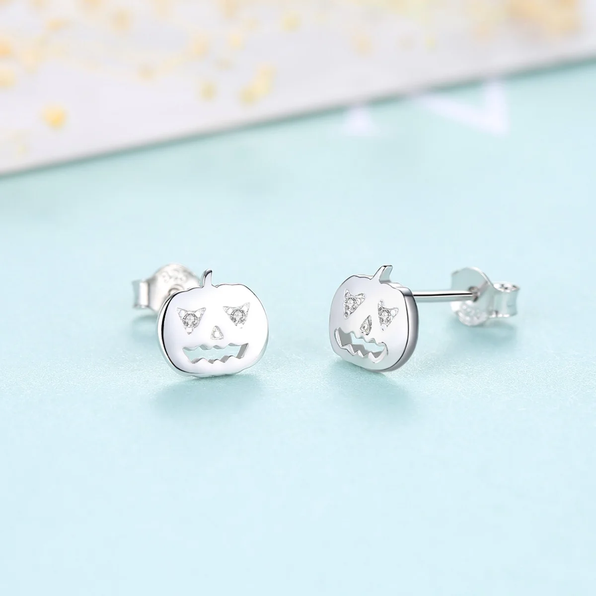 

SANYU 18K Gold Plated Real 925 Sterling Silver pumpkin lantern Stud Earrings for Women Lovely Halloween Party Fine Jewelry Gift