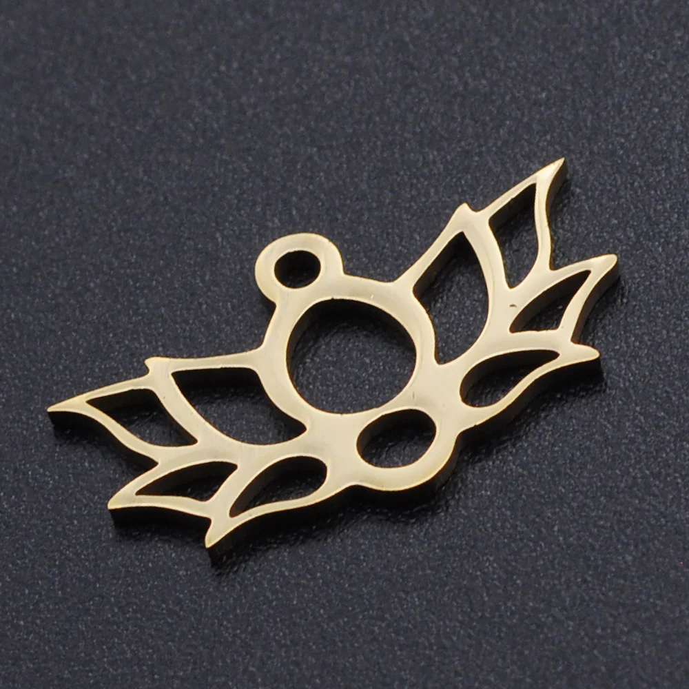 5 шт./лот 100% нержавеющая сталь Лотос амулеты оптовая продажа высокое качество