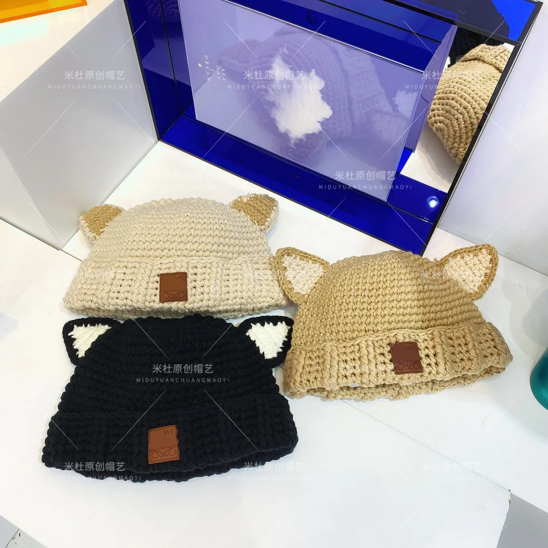 

21 осенне-зимняя Модная вязаная шапка с буквами в европейском и американском стиле.