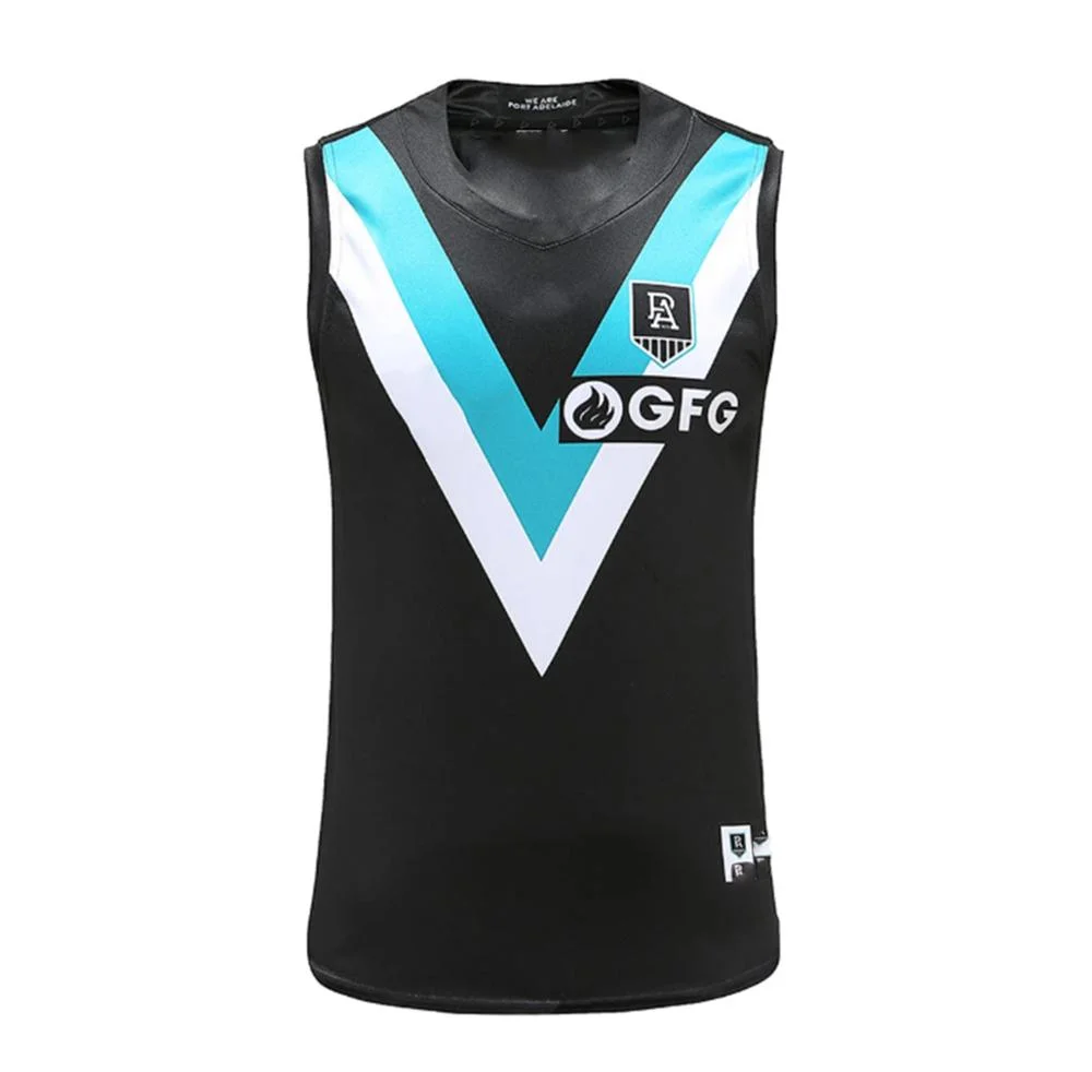 

Port Adelaide 2020 Authentic Mens Home Guernsey Rugby Jersey S-3XL