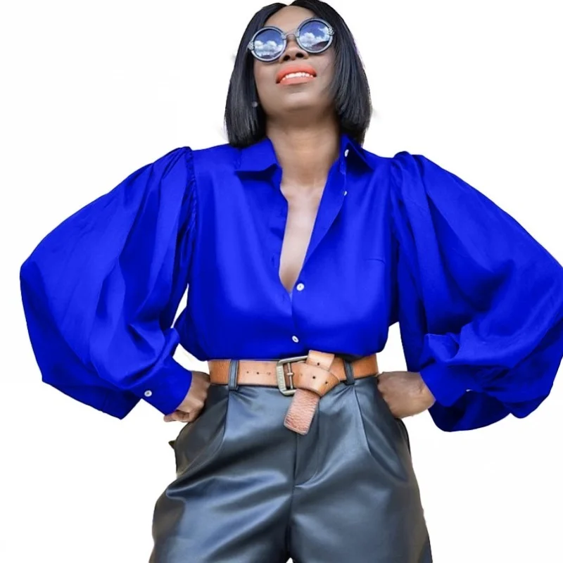 Пикантные африканские однотонные женские рубашки с открытой спиной Элегантная