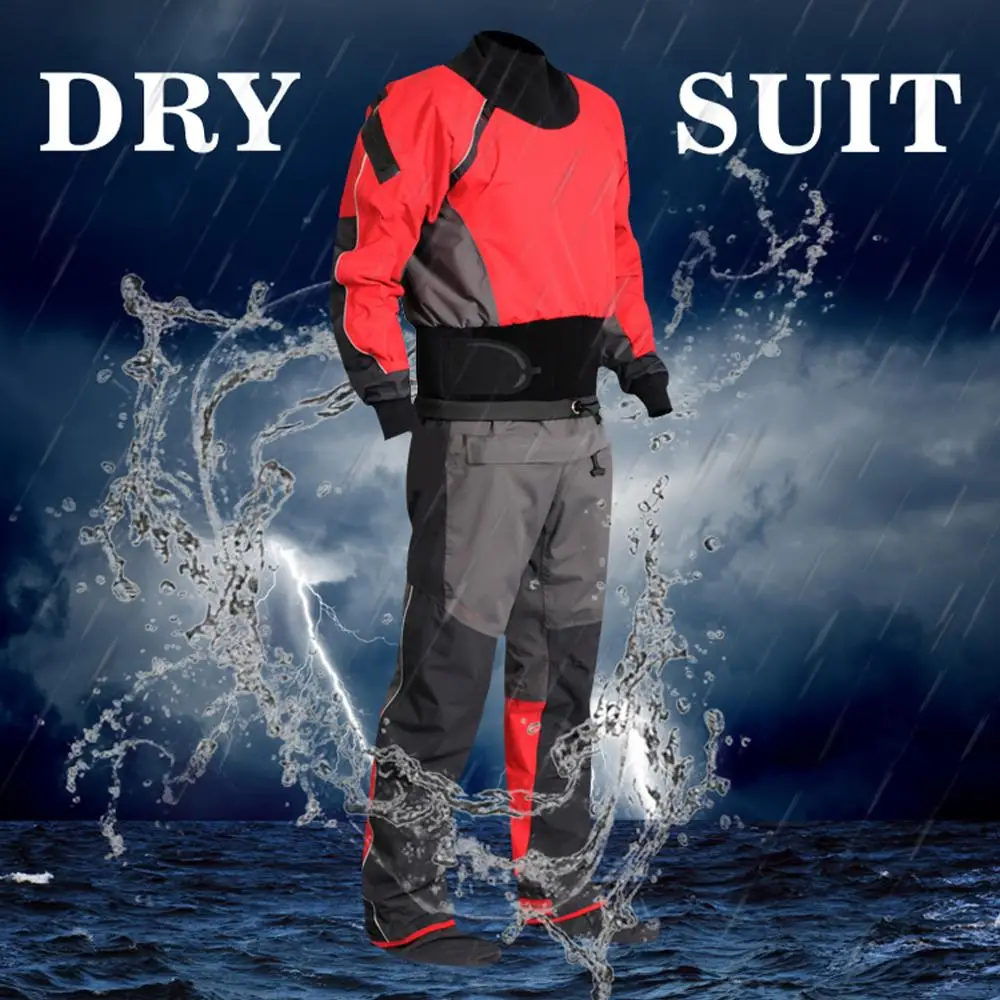 Сухой костюм Whitewater каяк Drysuit водонепроницаемый дождевик гоночный костюм для грязи ATV и UTV Rider деятельности Приключения Охота Рыбалка