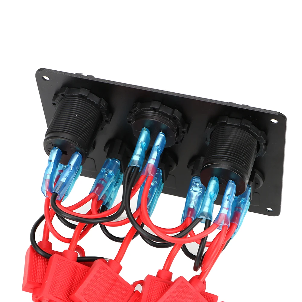 YOSOLO Автомобильный цифровой вольтметр с двумя USB портами 12 В|Переключатели и