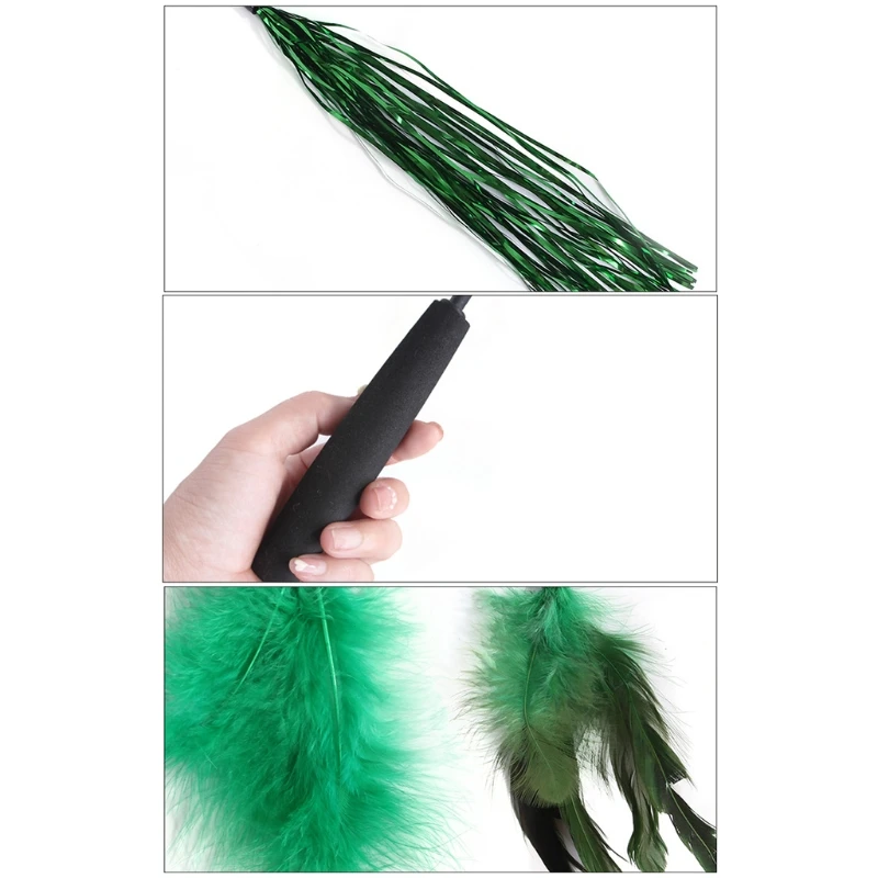 

7Pcs Cat Toys Set Teaser Wand Bell Feather Refills Kitten Stretch Fishing Rod Play Interactive Toys Pets Accessories 77HB