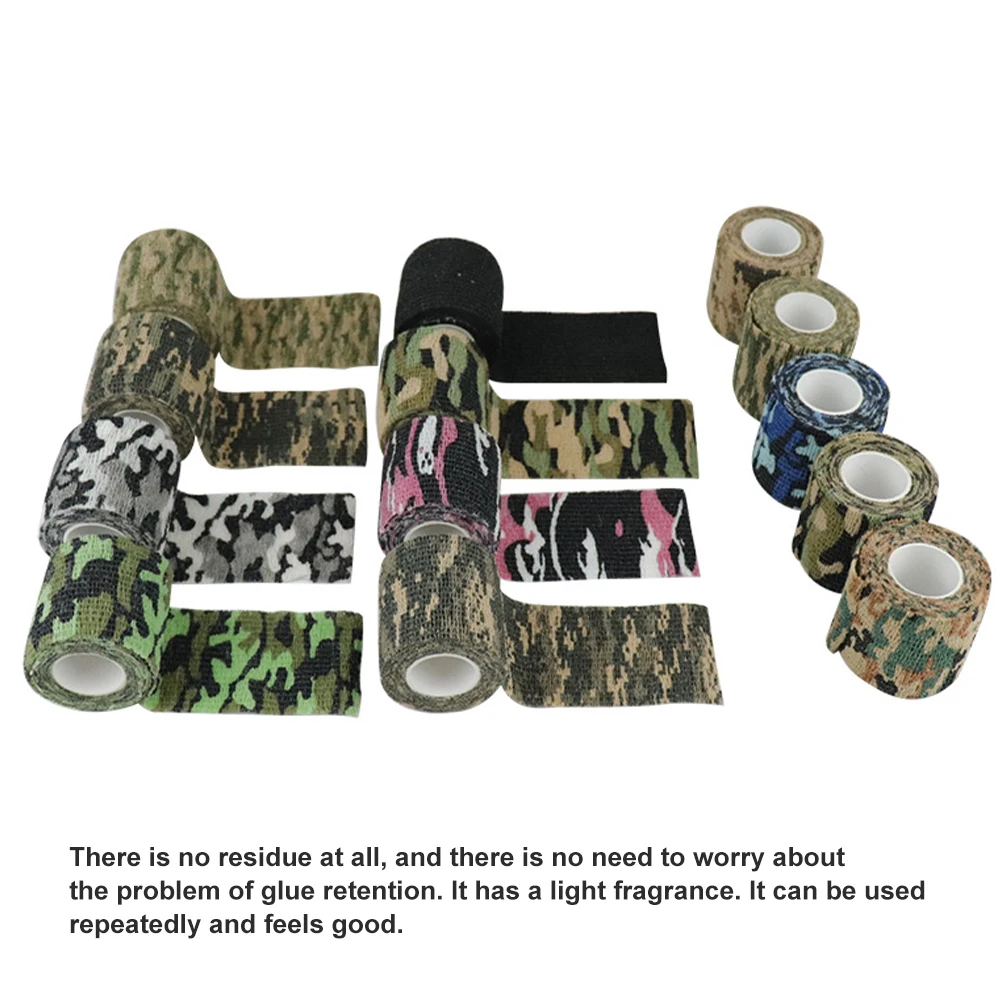 

4.5m Non-Woven Car-styling Stickers Retractable Camouflage Tape For Bike Bicycle Hunting Riding Self-Adhesive Car Accessories