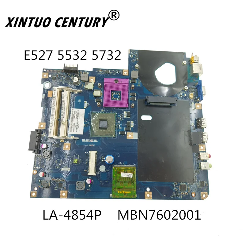 

LA-4854P MBN7602001 ноутбук Anakart Için Acer Emachines E527 5532 5732 5732Z E525 GL40 DDR3 Ücretsiz процессор