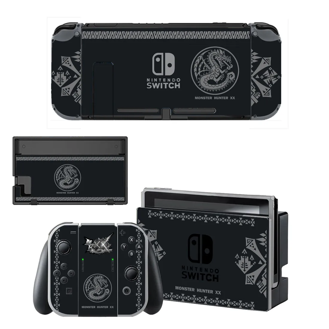 Monster Hunter Nintendo Switch Skin Sticker NintendoSwitch stickers skins for Nintend Switch Console and Joy-Con Controller