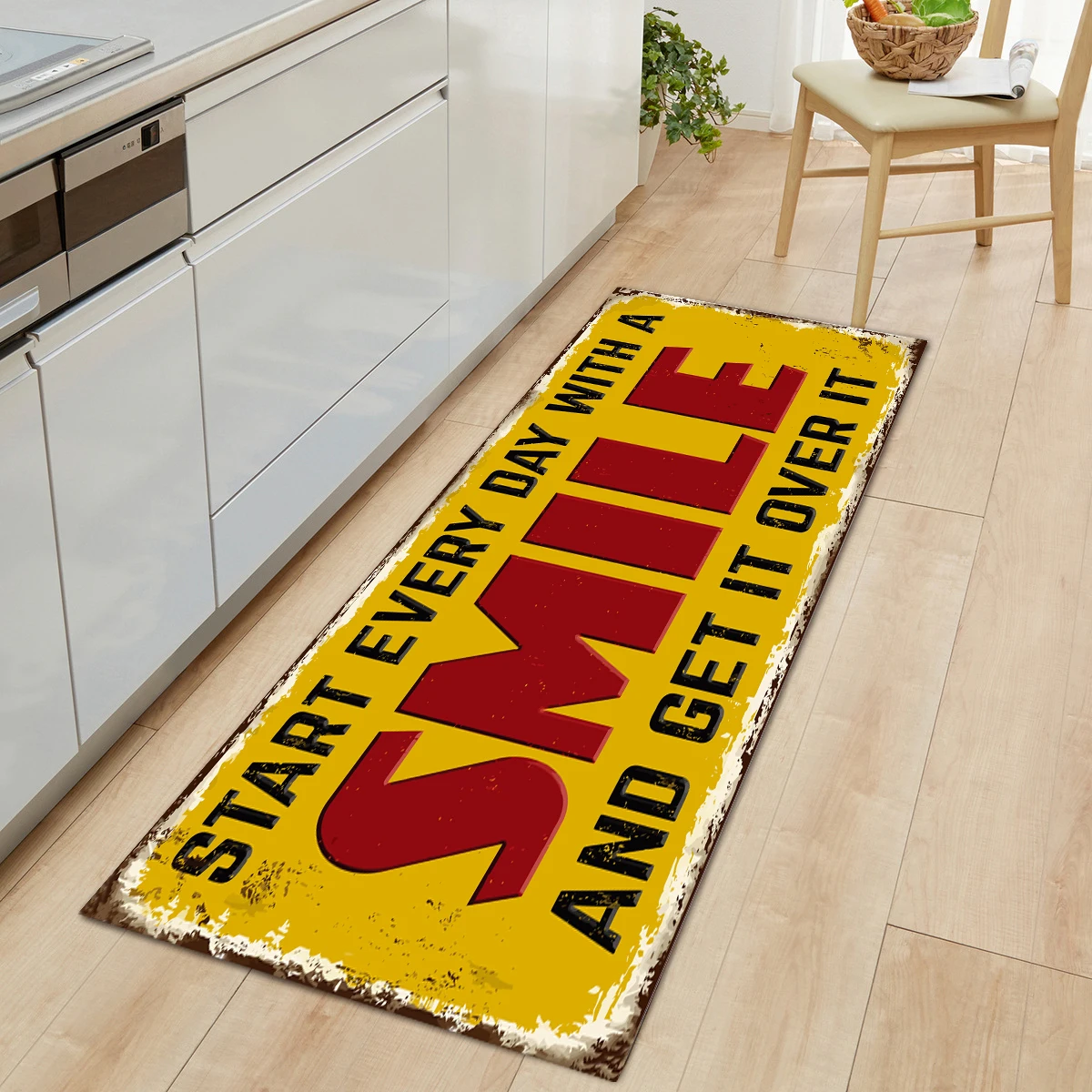 

Vintage Entrance Door Mat Carpet for Living Room Non-slip Floor Mat Boho Decor Anti-Slip Kitchen Rug Hallway Carpet Home Decor