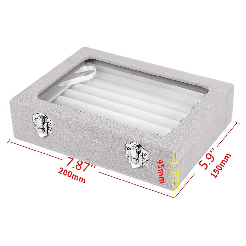 

Velvet Earring Ring Holder Jewelry Box Storage Case Rings Tray Holder Jewelry Storage Box Jewelry Display Organizer Storage Box