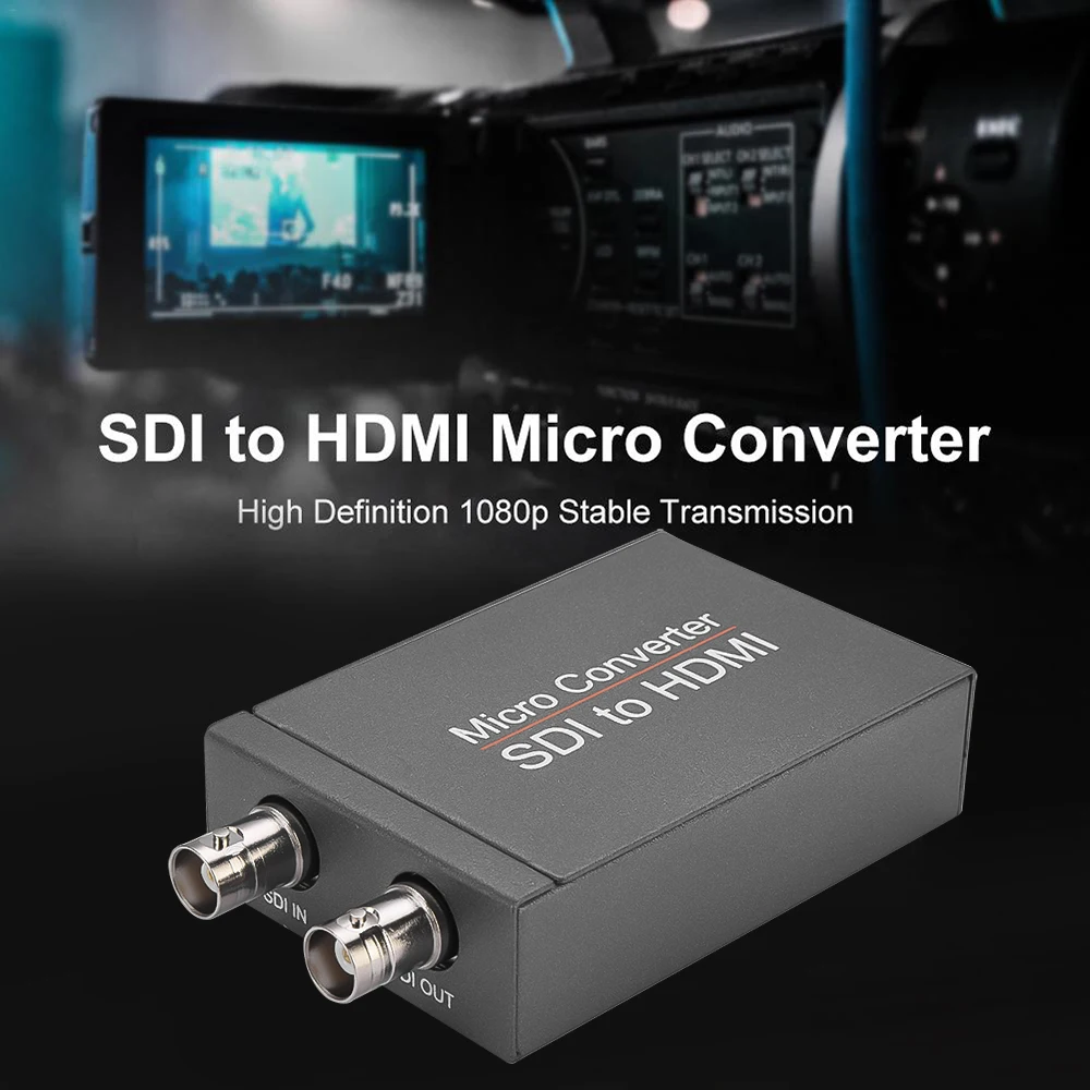 SDI к HDMI / с адаптером питания мини 3G HD SD-SDI видео микро конвертер аудио для авто
