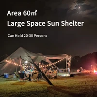 Naturehike Big A Tower Camping Tent 60 Square Meters Outdoor Party Canopy Tent Camping 150D Awning Family Travel Waterproof