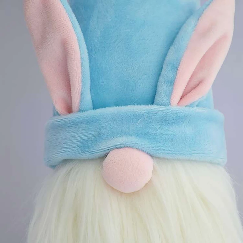 

Easter Bunny Gnome Plush Faceless Doll Nordic Scandinavian Tomte Elf Table Ornaments Spring Holiday Home Decoration LXAC
