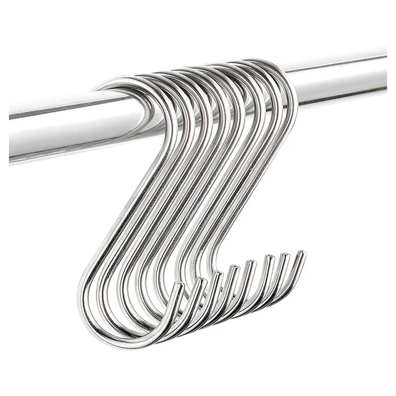 

3 шт./лот, S-образные крючки, кухонная вешалка, держатели для хранения, органайзер, Бытовой настенный держатель для швабры, крючок для ванной и кухни