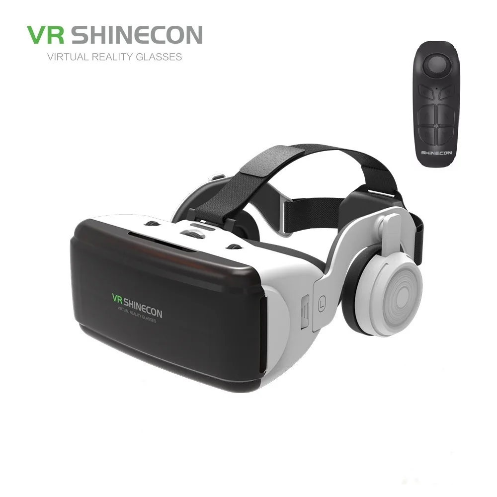 SHINECON Controller VR SHINECON BOX 5 Mini VR очки 3D G 06E Очки виртуальной реальности VR гарнитура для Google cardboard с наушниками - Цвет: SHINECON Controller