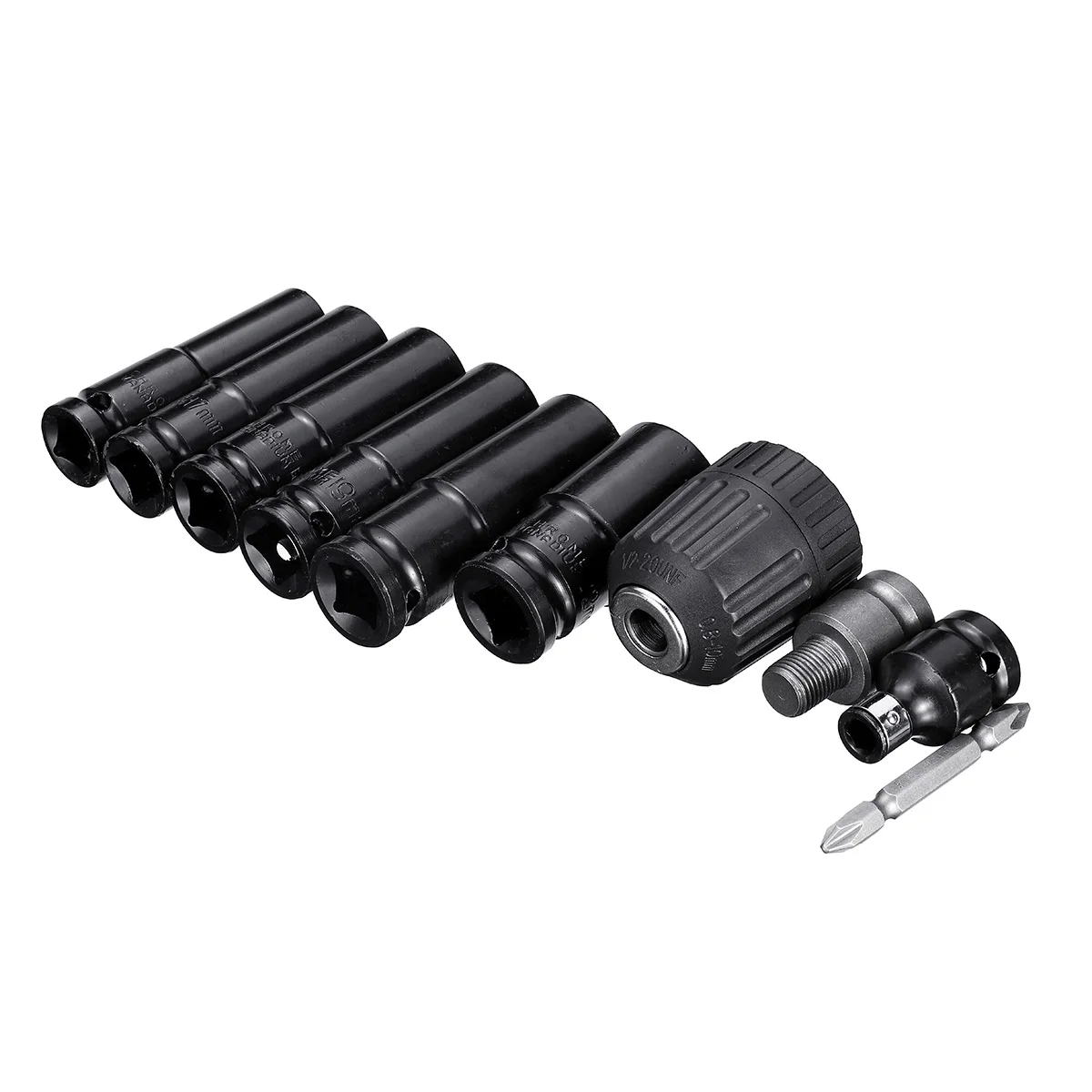 

10 pcs Electric Wrench Screwdriver hex socket head Kits set for Impact Wrench Drill