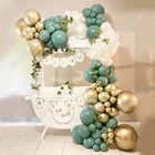 Декор для свадьбы, дня рождения, вечеринки, авокадо, зеленый золотой жемчуг, белый латексный шар, гирлянда, арка, свадьба, день рождения, вечеринка, декор для Baby Shower