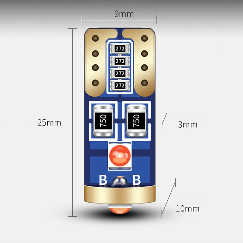 Светодиодная лампочсветильник T10 W5W для салона автомобиля подходит Toyota Corolla Avensis