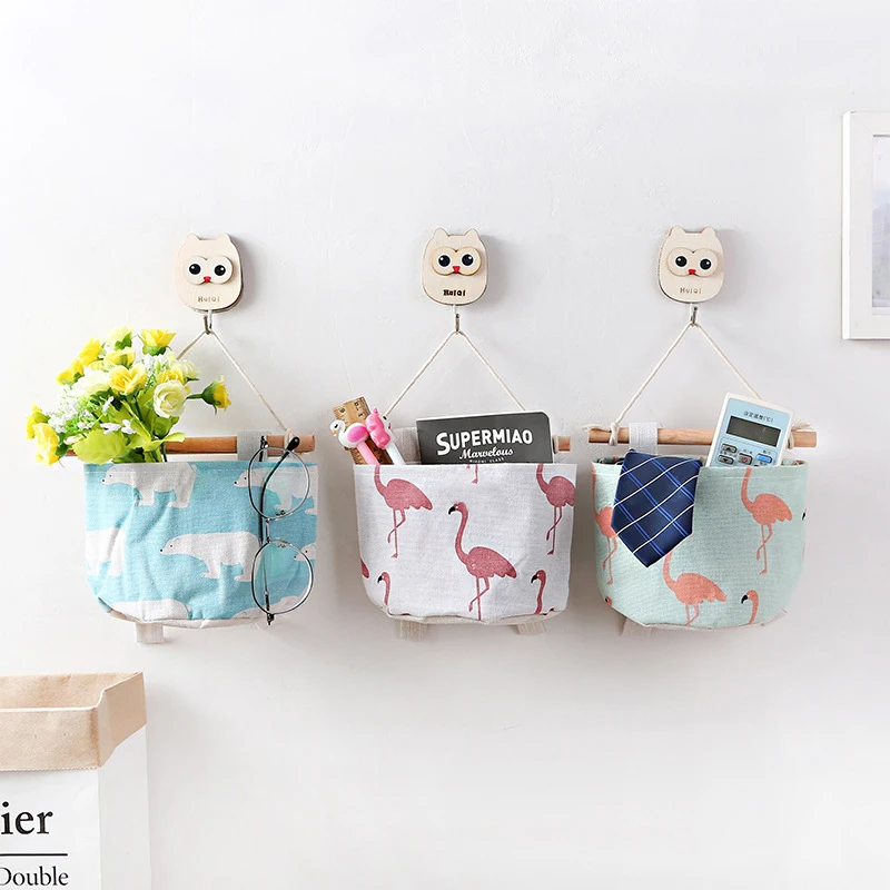 Snailhouse хлопковая льняная подвесная сумка для хранения карманы настенный
