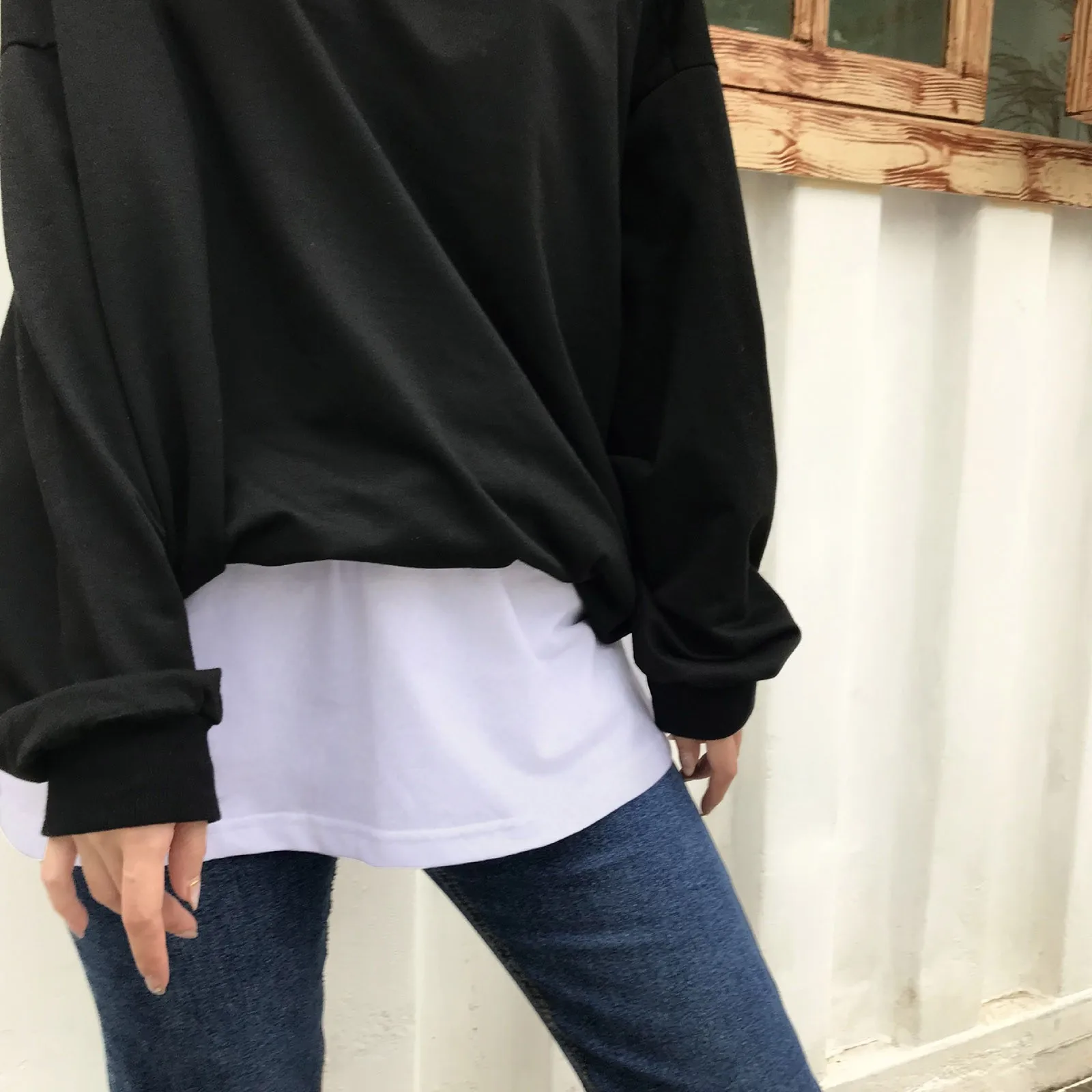 Женская короткая юбка на пуговицах регулируемая Нижняя юбка-обманка разных