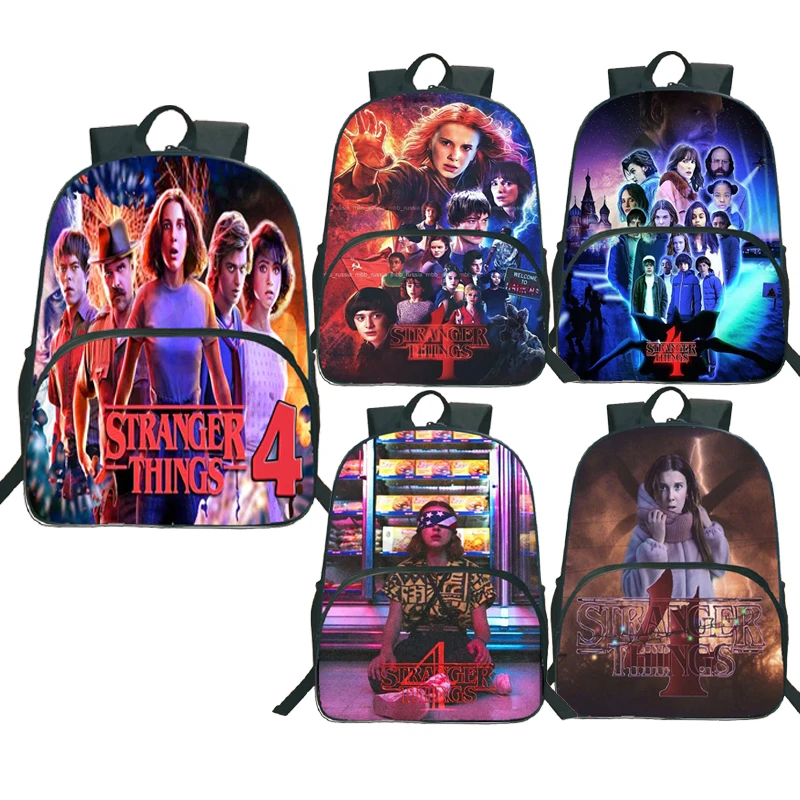 

Mochila Stranger Things Backpacks Kids Funny Bookbags School Bag for Kids Fashion Backpacks Bag Boys Girls Teenager Schoolbag