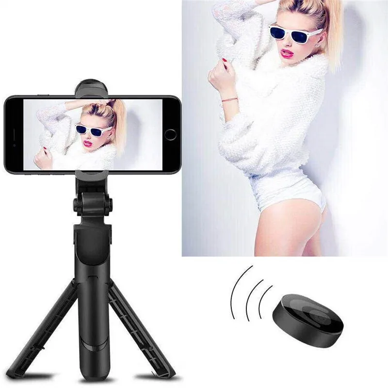 Новая беспроводная Bluetooth селфи палка 3 в 1 складной мини штатив ручной монопод с