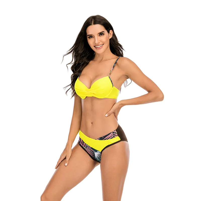 Новинка 2020 Женский комплект из 2 предметов бикини на косточках Раздельный