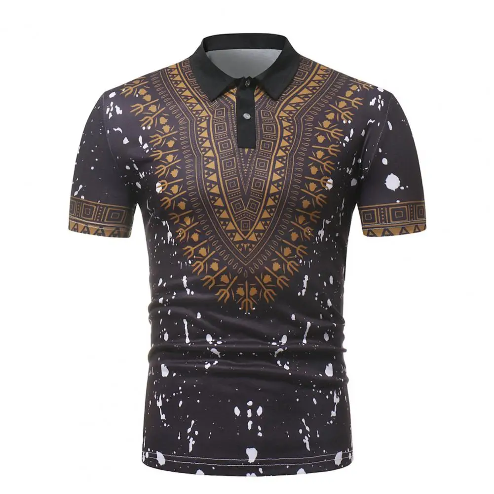 Мужская футболка с Африканским принтом дышащие рубашки коротким рукавом для