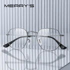 Мужские и женские ультралегкие очки MERRYS, дизайнерские классические квадратные оправы для очков по рецепту при близорукости, S8812