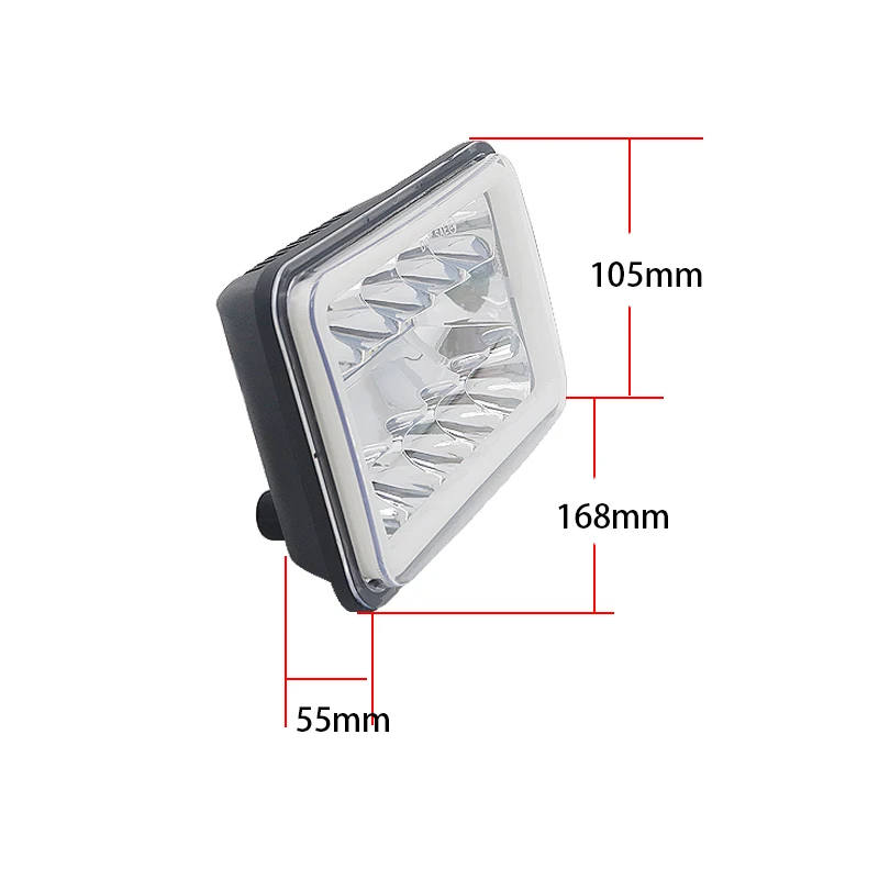 4x6 квадратный светодиодный налобный фонарь герметичный дальний и ближний свет DRL