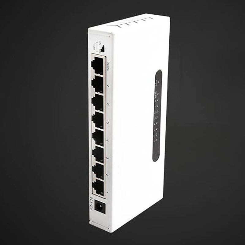 8 Ports Network Switchs Gigabit Desktop Switch 10/100/1000Mbps Rj45 Port Soho 16Gbps Switching Capacity With Metal Shell( | Компьютеры и