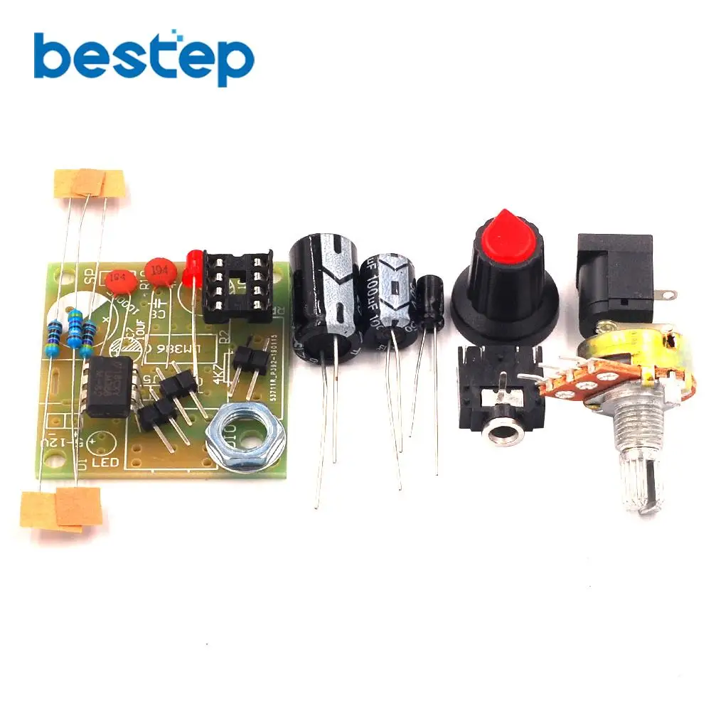 Умный электронный DIY Набор LM386 супер мини аудио усилитель DIY набор Trousse LM386 Amplificador Модуль платы 3,5 мм 3-12 В