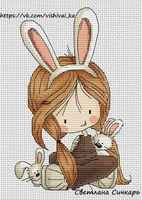 t little pirate counted cross stitch kit cross stitch rs cotton with cross stitch bunny girl