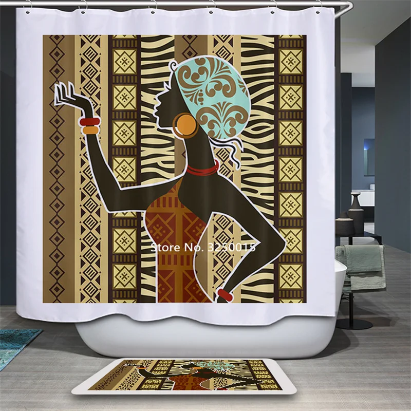 

Washable Tiger Print Painted Flowers and Birds Modern Simple Shower Curtain Waterproof and Mildew Proof Bathtub Decoration