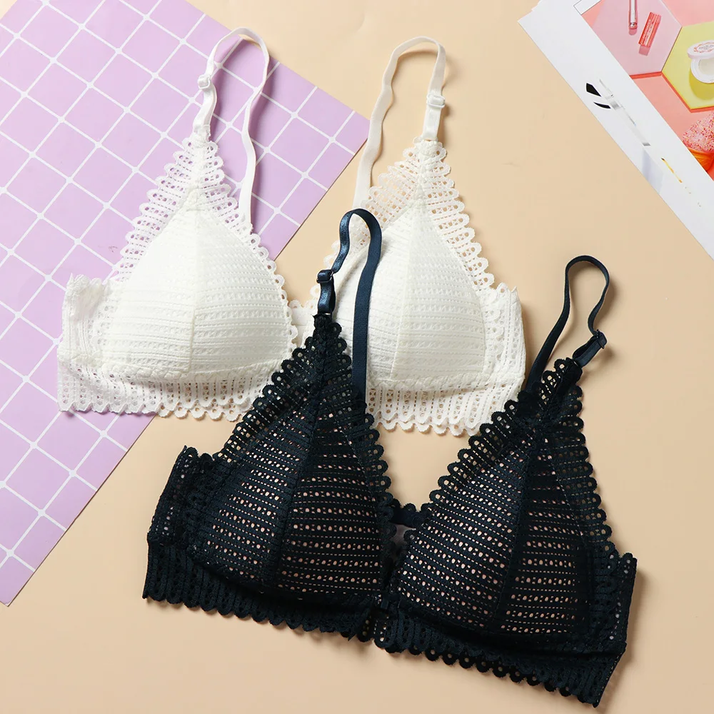 Кружевной бюстгальтер с застежкой спереди 2019 женское нижнее белье регулируемый