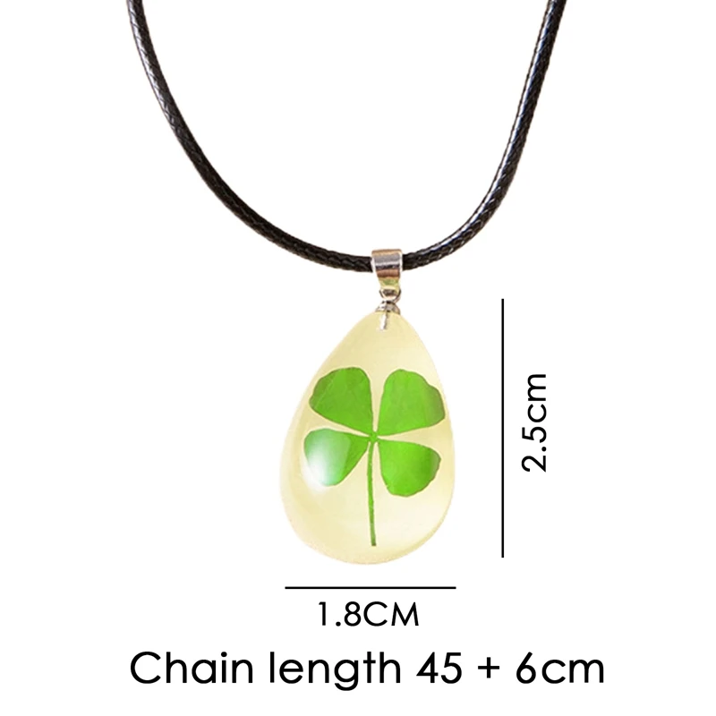 Модное ожерелье с подвеской в виде капли воды натуральным зеленым