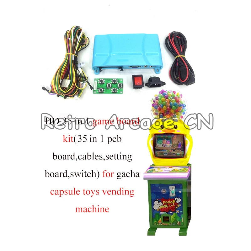 

HD gacha Капсульная игрушечная игровая доска 35 в 1 комплект переключатель настроек настольные кабели для детей игровая монетная игрушка торгов...