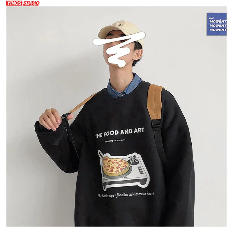 Дропшиппинг японский модный спортивный пуловер Весна мужские однотонные