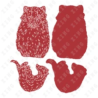 arrival newest two red robins lottie winnie metal cutting dies diy scrapbook gift greeting card decoration embossing stencils