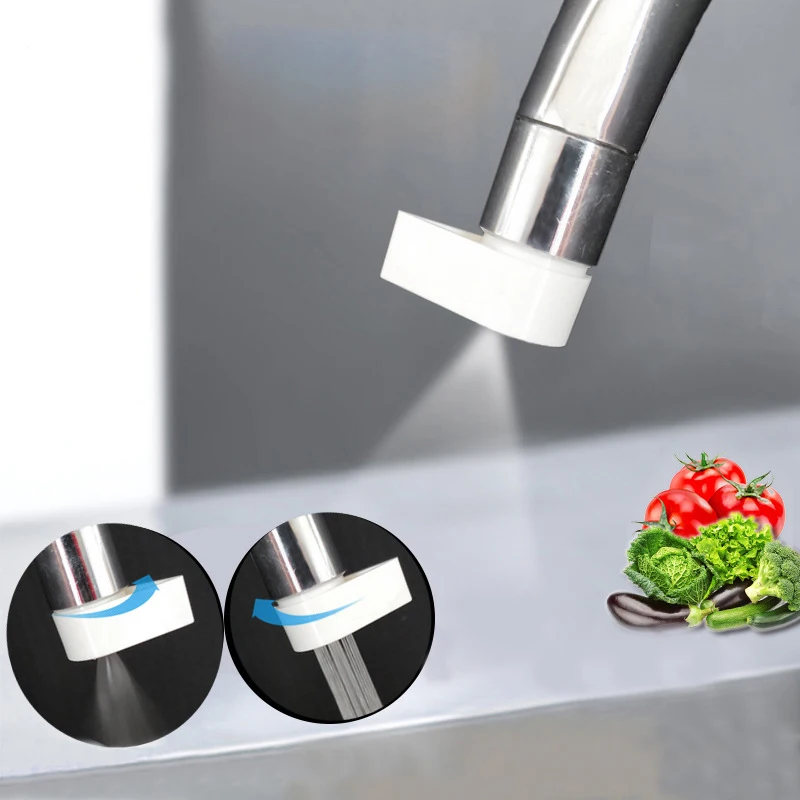 Смеситель для кухонной раковины аэратор 2 режима регулируемый фильтр воды