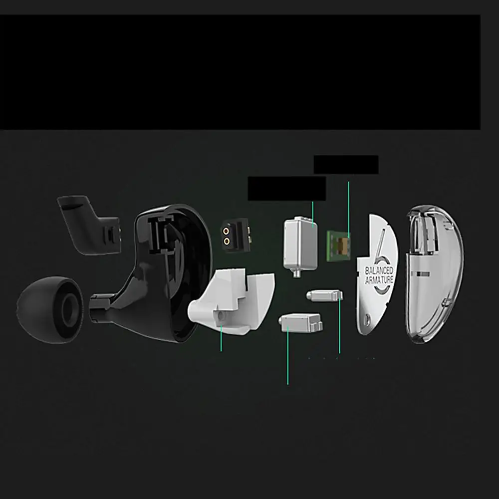 

KZ AS06 In Ear earphones 3BA Balanced Armature Driver HiFi Bass earphones Monitor Sport Headset Noise reduction
