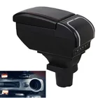 Подлокотник для Dacia Sandero, центральный контейнер для хранения, подлокотник Dacia stepway с подстаканником, пепельницей и интерфейсом 9USB