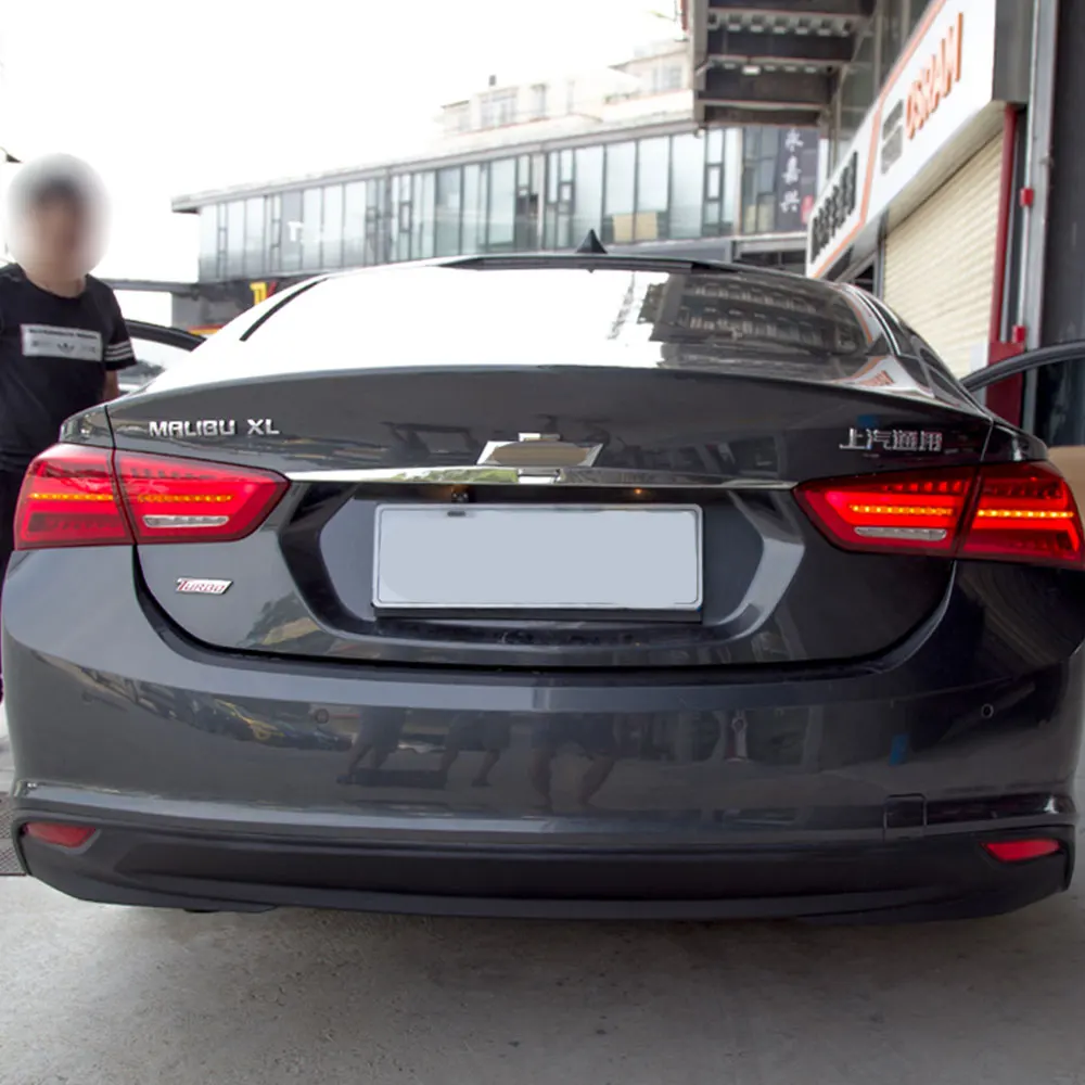 Светодиодный фонарь в сборе для Chevrolet Malibu 16-18 светодиодные задние фары тормозной сигнал заднего хода задний фонарь DRL автомобильные задние фары