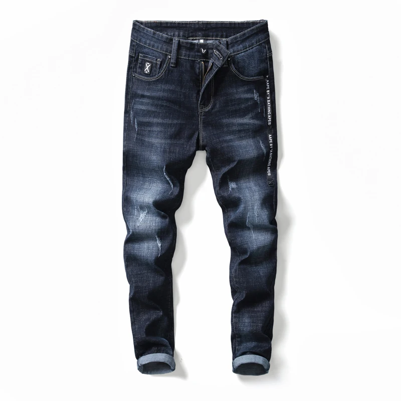 

2021 Casual Wide Leg oversize Men's pants baggy Jean Cargo Denim Overalls Trousers Jeans for Men