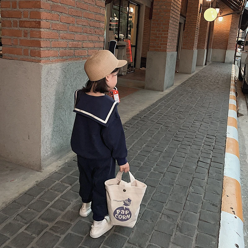 Весна 2020 новинка для маленьких девочек два цвета чистый хлопок свитер с длинными